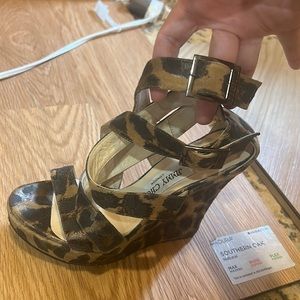 Jimmy Choo Leopard Wedges